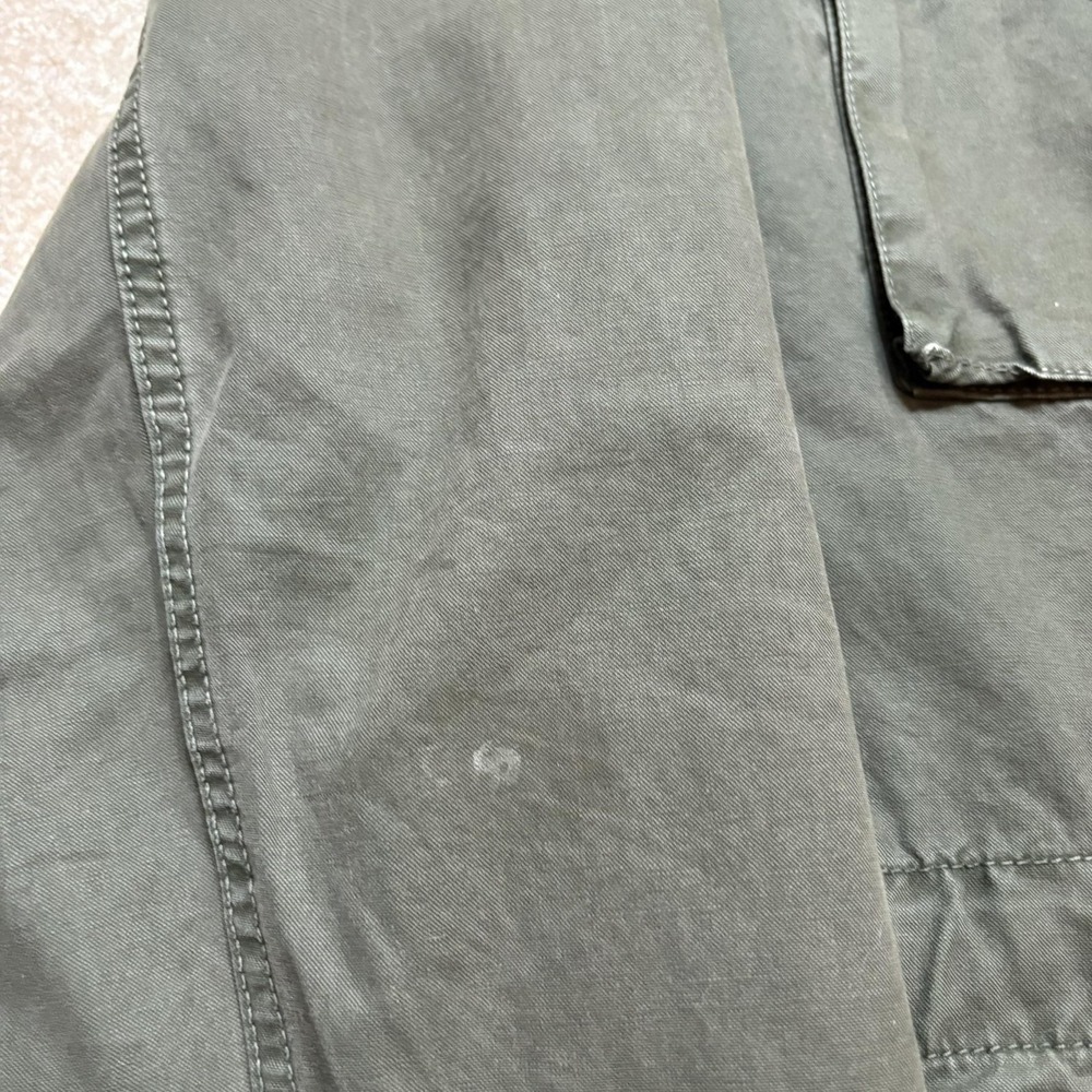 Gap Military Jacket Mens Large Green Fatigue Field Utility Hooded Canvas M-65 - Picture 10 of 16